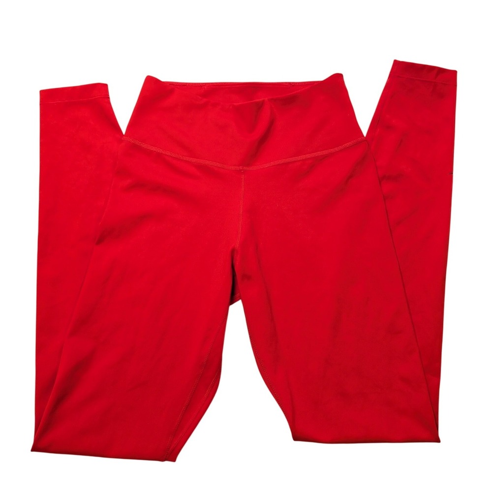 Nike Dri-FIT Womens High Waisted Leggings Red Athletic Tights XS